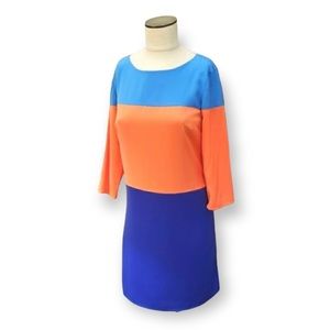 Cremieux color block shift dress
